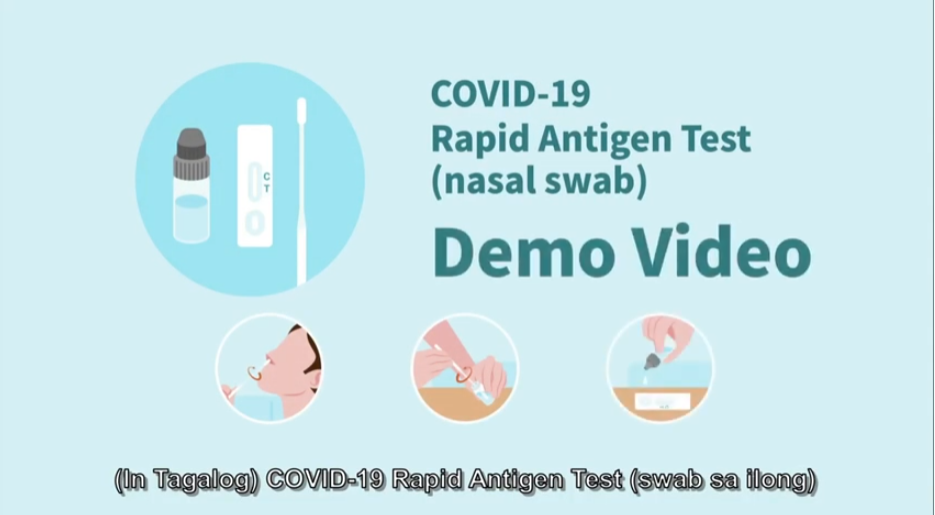 COVID-19 Rapid Antigen Test | Demo Video (Tagalog)