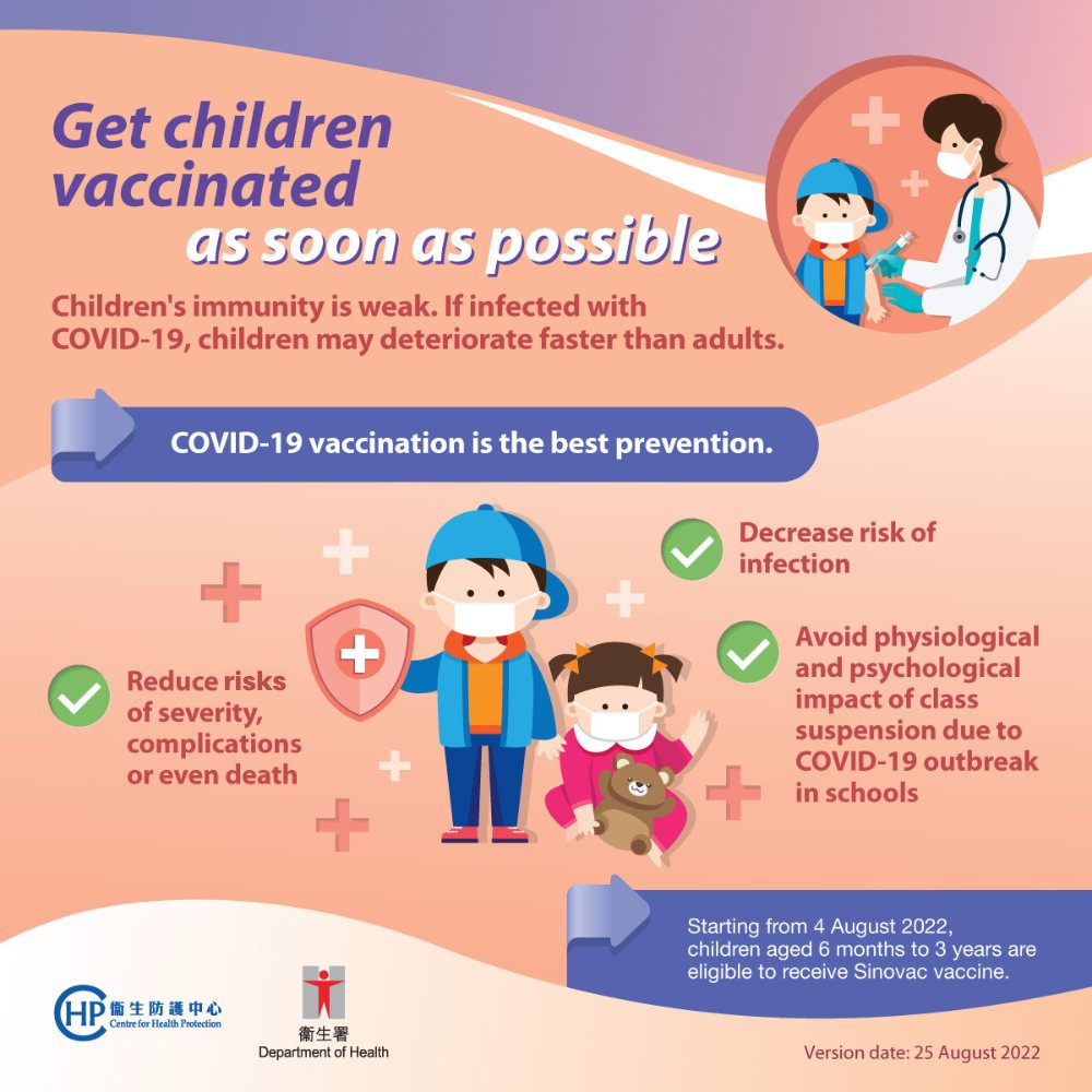 【Children need to get vaccinated as soon as possible】